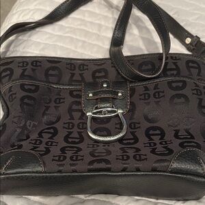 AIGNER Black Women's Bag.  11 x 8 1/2 x 3 inches